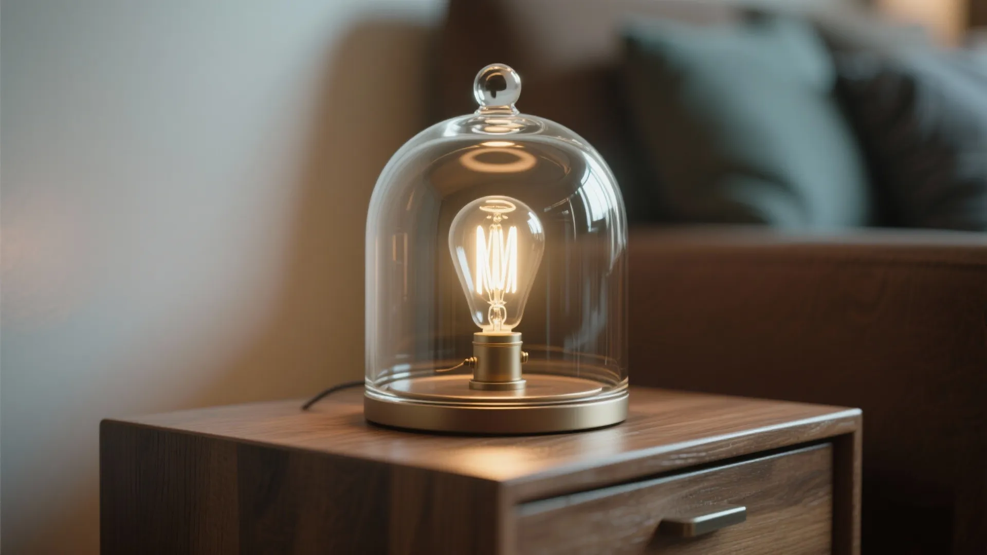 4. Glass Dome Table Lamps