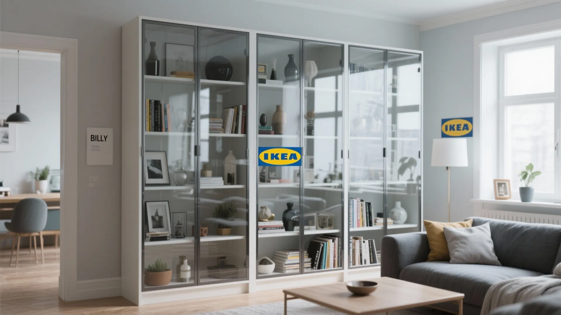 2. Adding Glass Doors for a Sleek Look