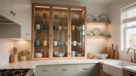 Glass Door Kitchen Wall Cabinet Ideas (5 Ways)