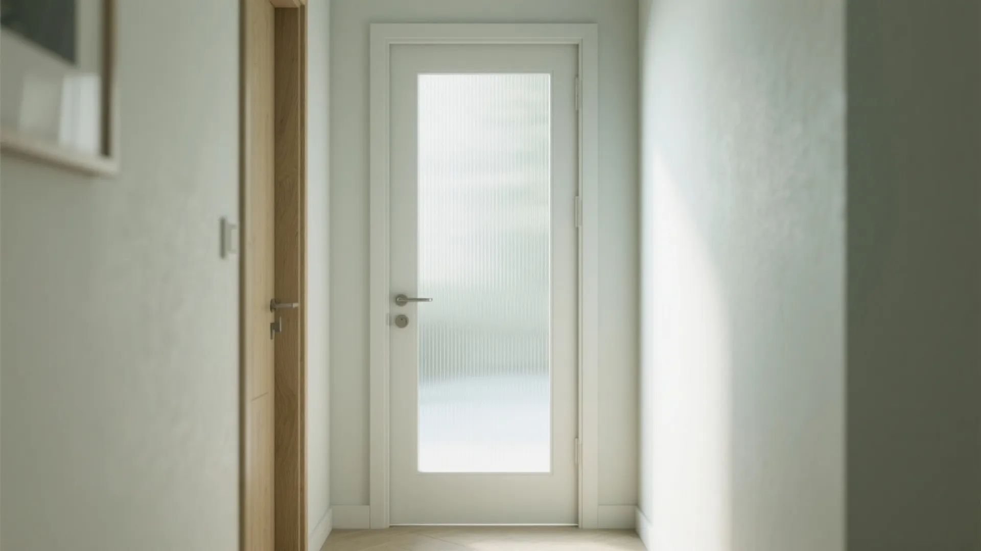 A Glass Panel Single Door for Light