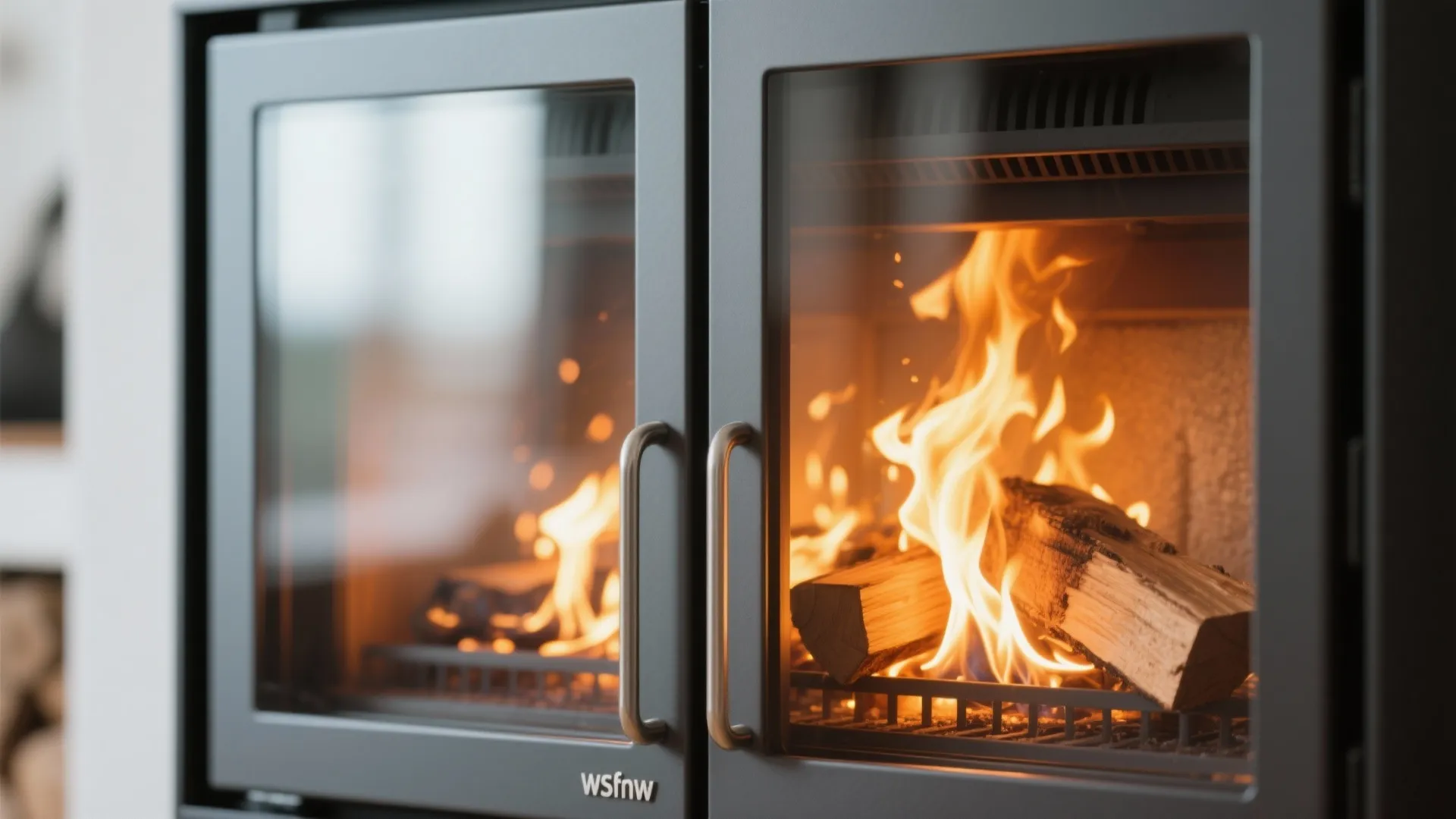 7. Glass Doors for Firelight Views