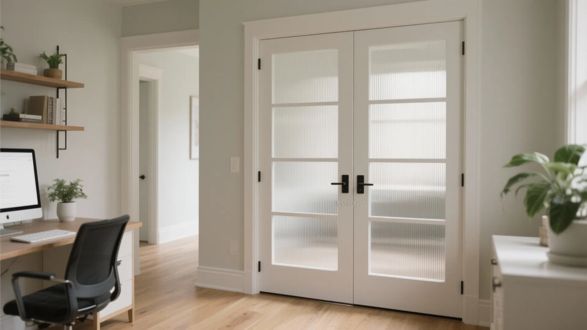 Frosted or Reeded Glass Interior Doors