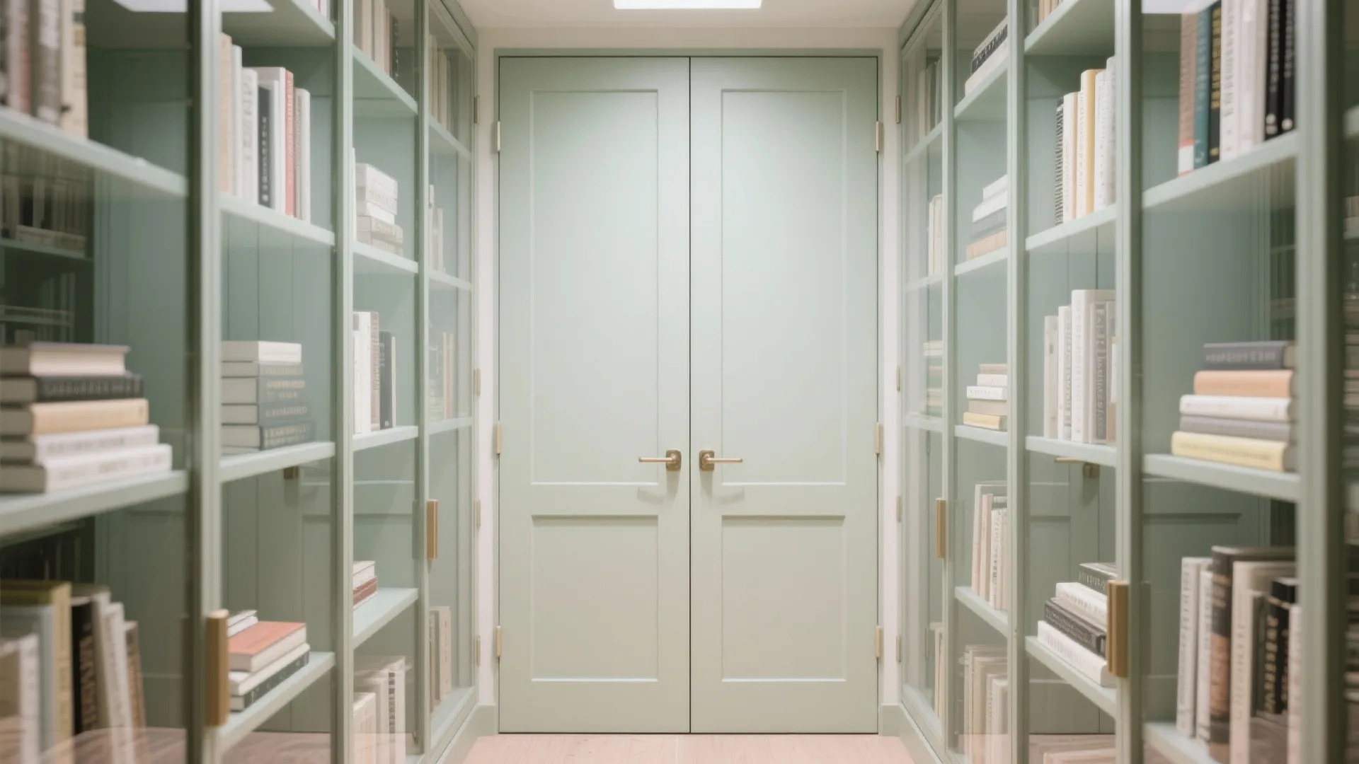 Glass Doors and Back-Painted Panels for a Lighter Look