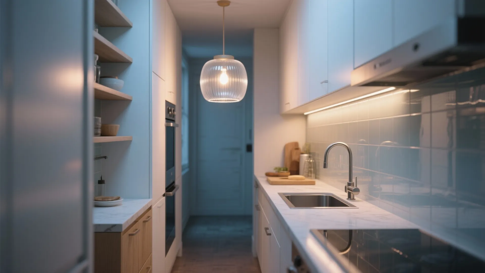 Glass drum pendants for soft diffusion