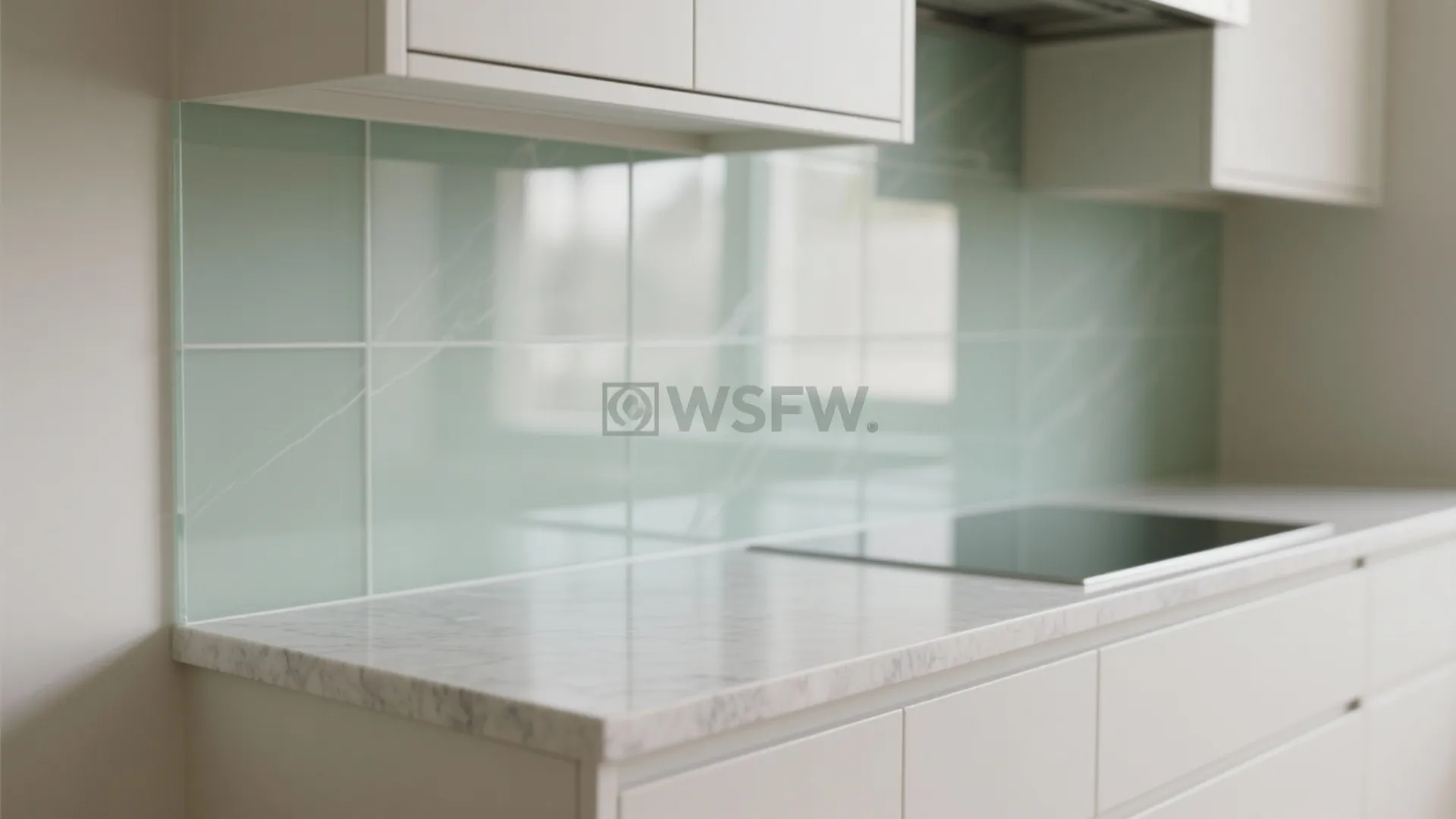 Glass Backsplash, Bigger Feel