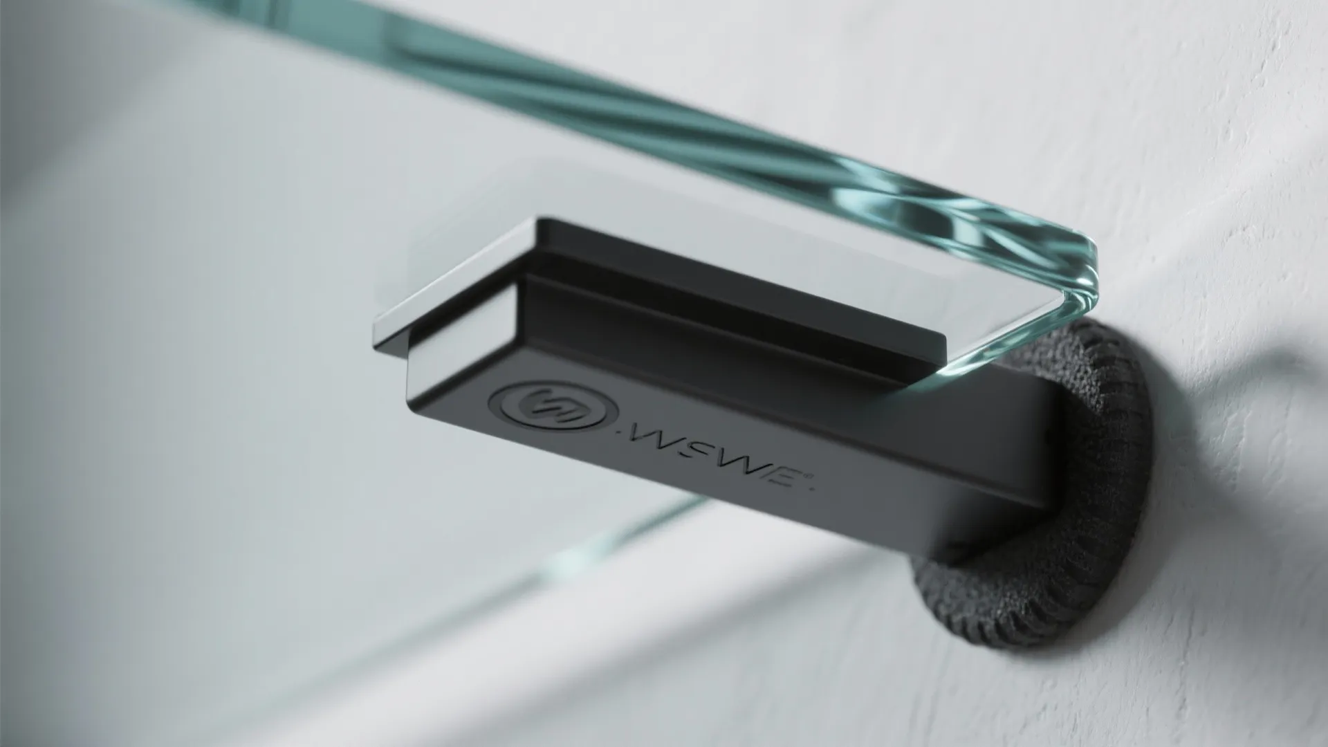 Slim Metal and Glass Shelves for a Light, Modern Look