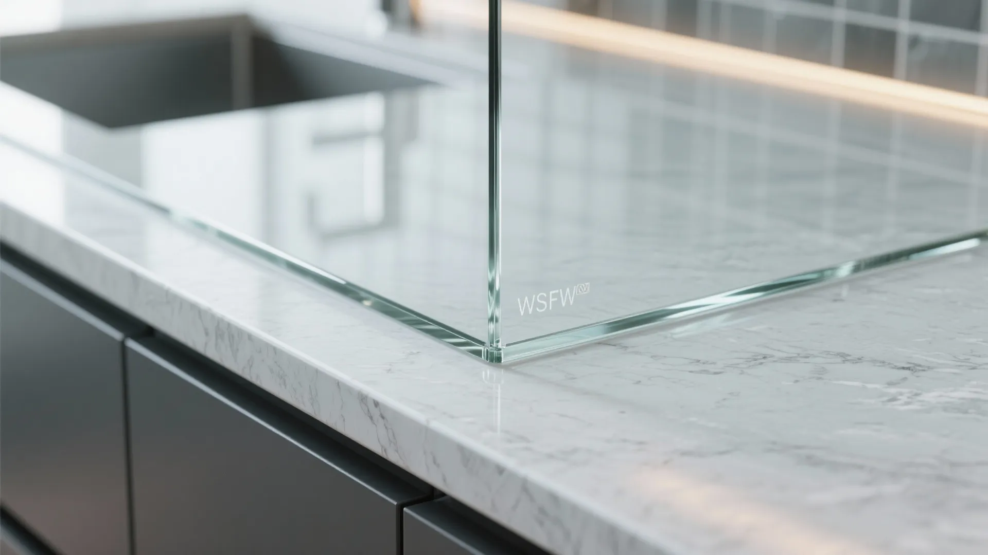 The Airy Magic of a Glass Backsplash