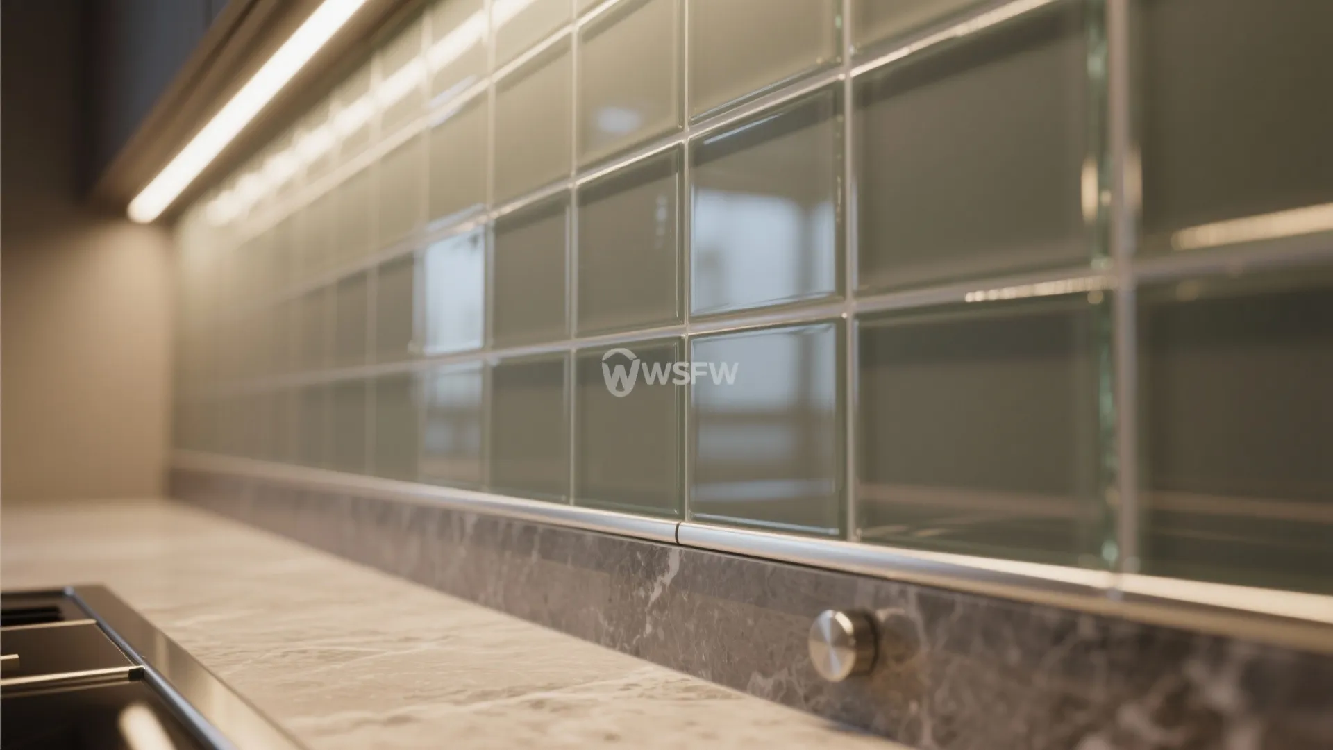 The Airy Shine of a Glass Backsplash