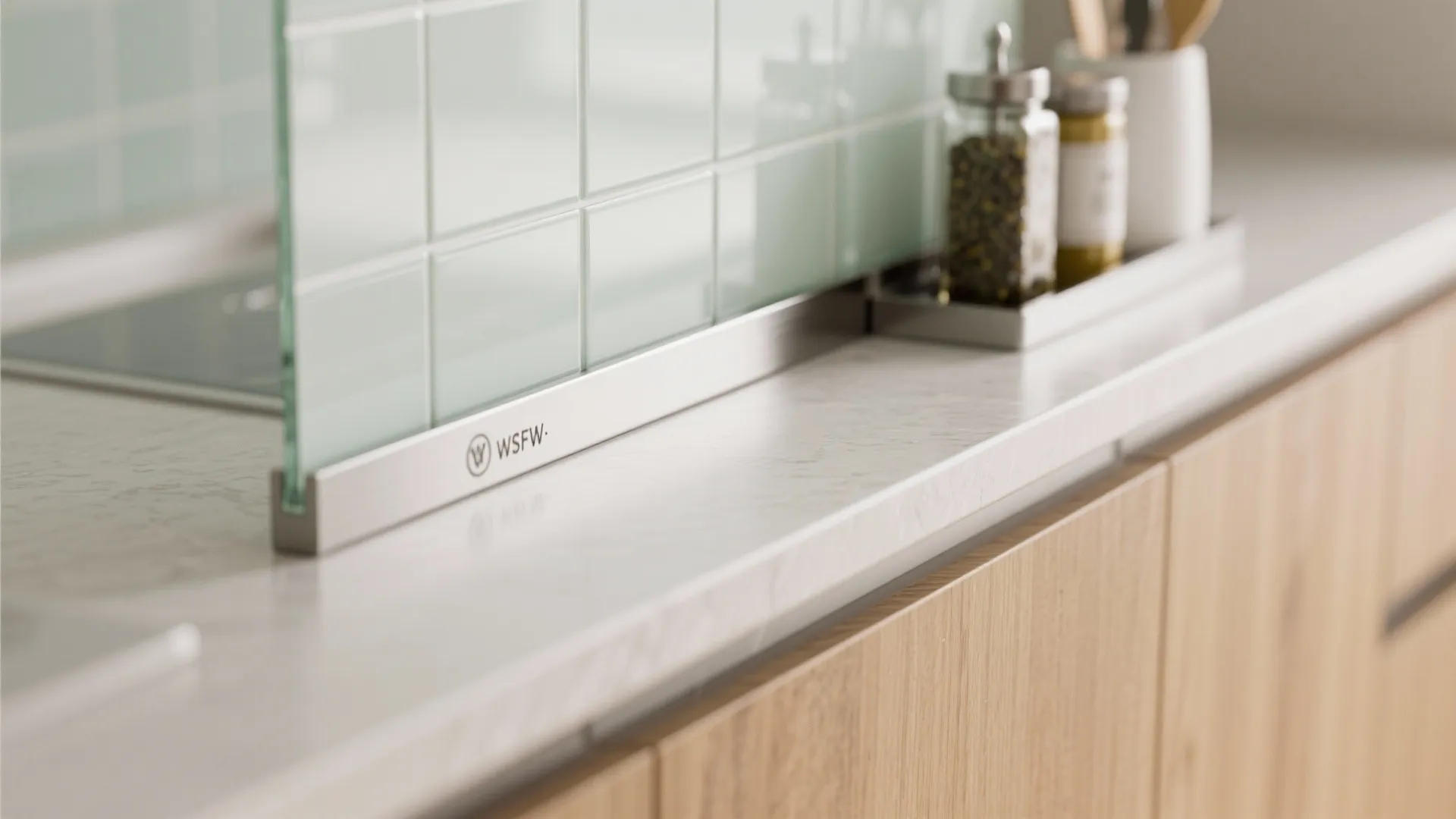 Glass Backsplash for Light and Depth