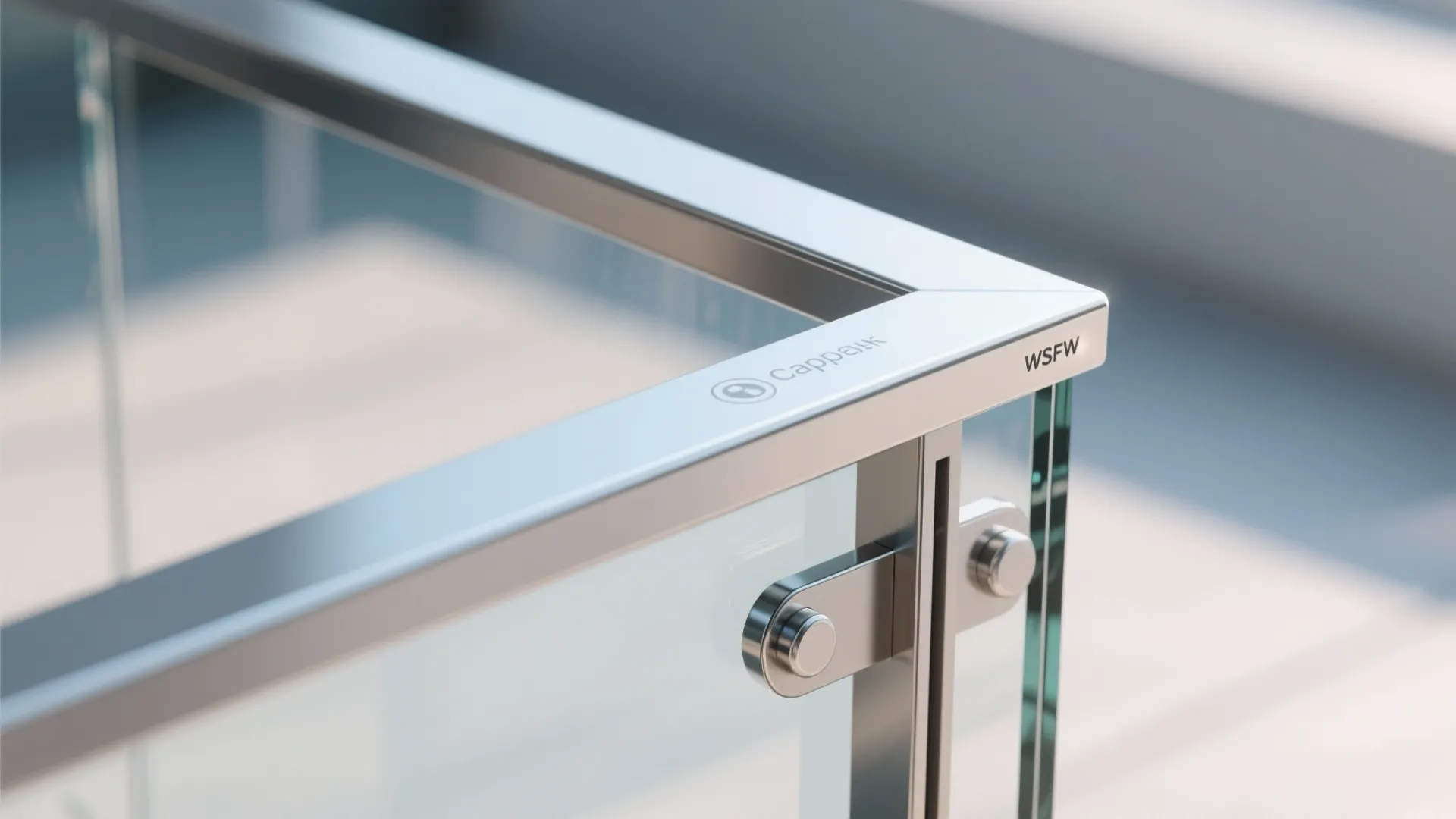 1) Minimalist Rail + Glass Guard for Light Maximization