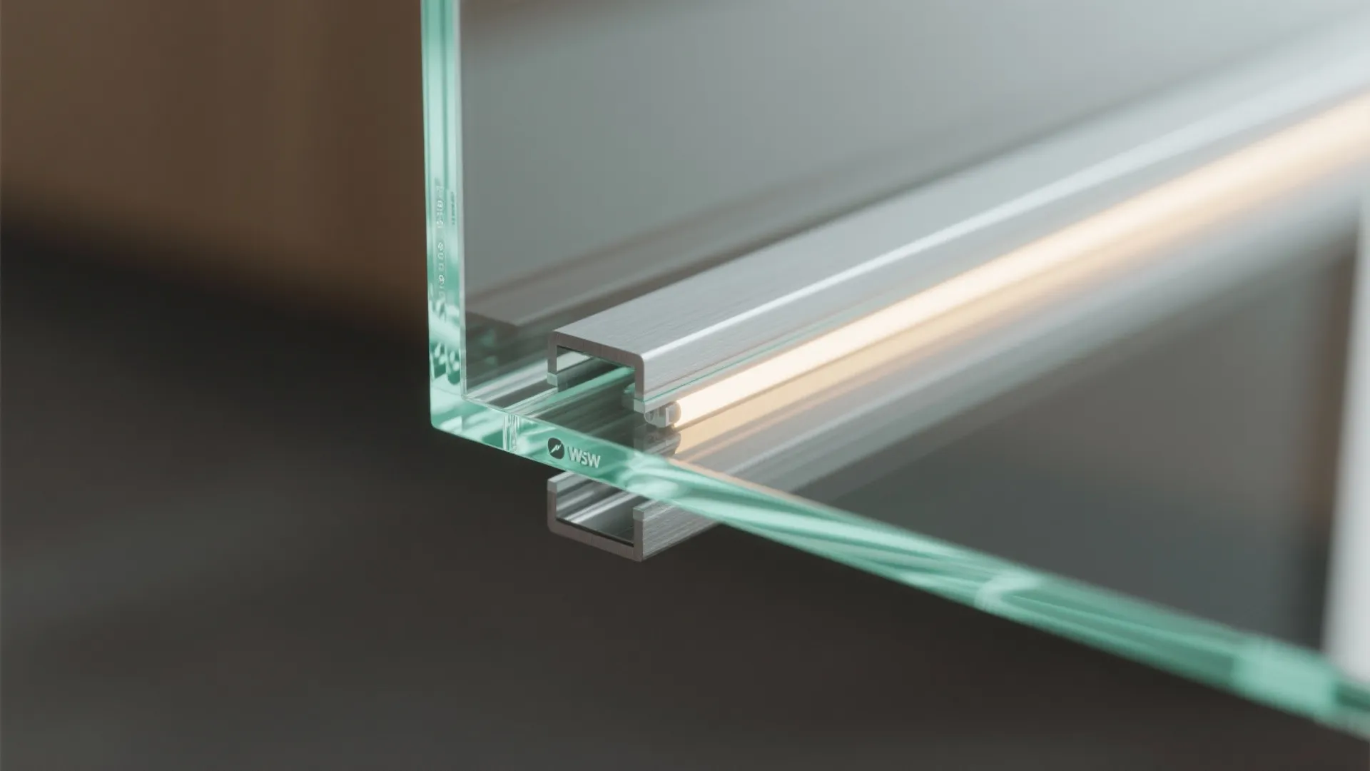 Frameless Glass Wine Wall