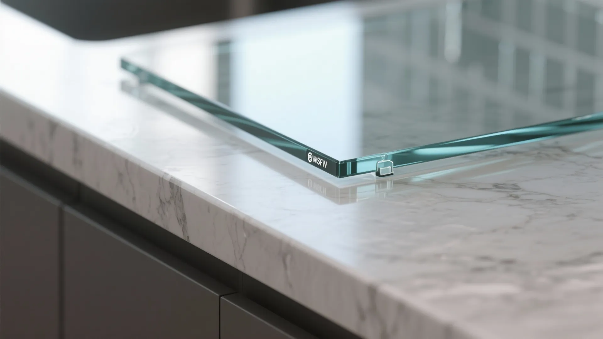 Glass backsplashes to open up tight kitchens