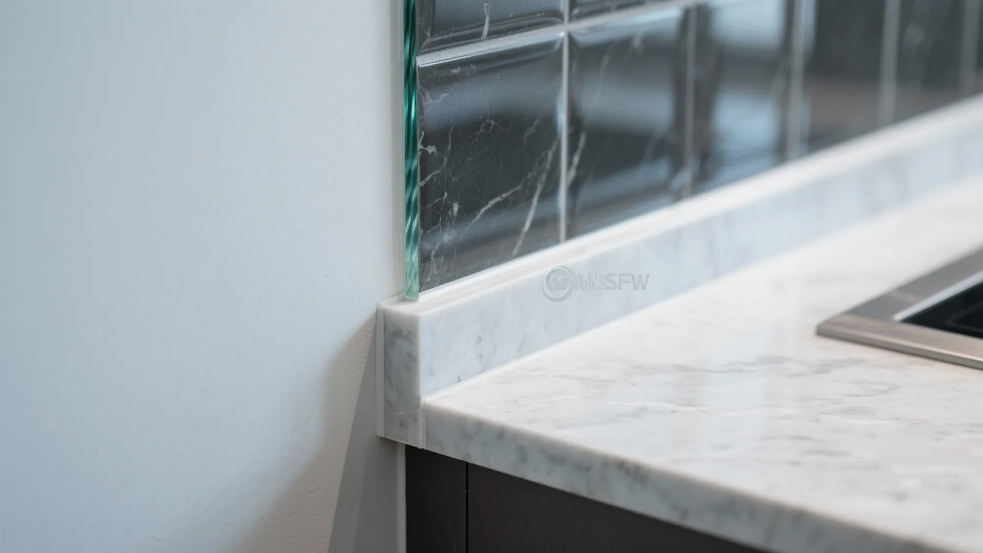 Glass Backsplash for Light and Easy Cleaning