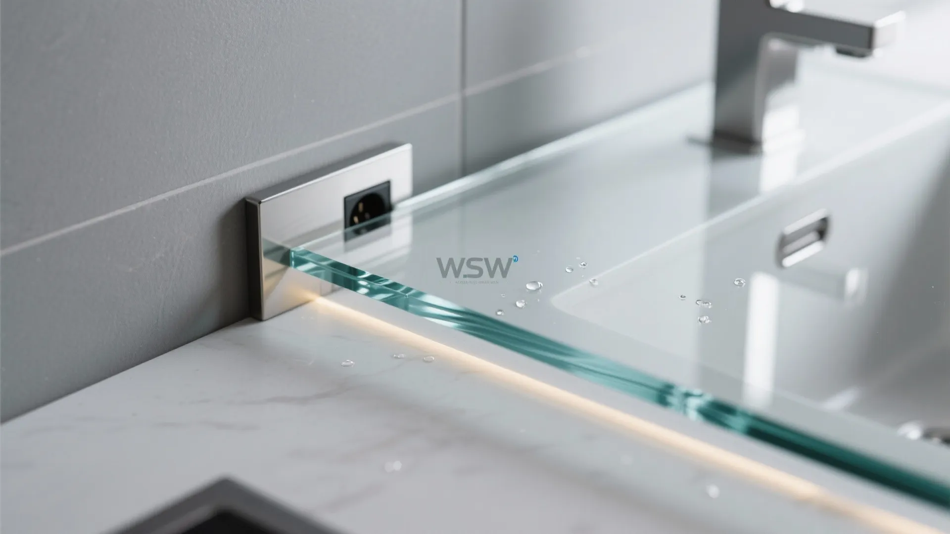 The Clarity of a Glass Backsplash