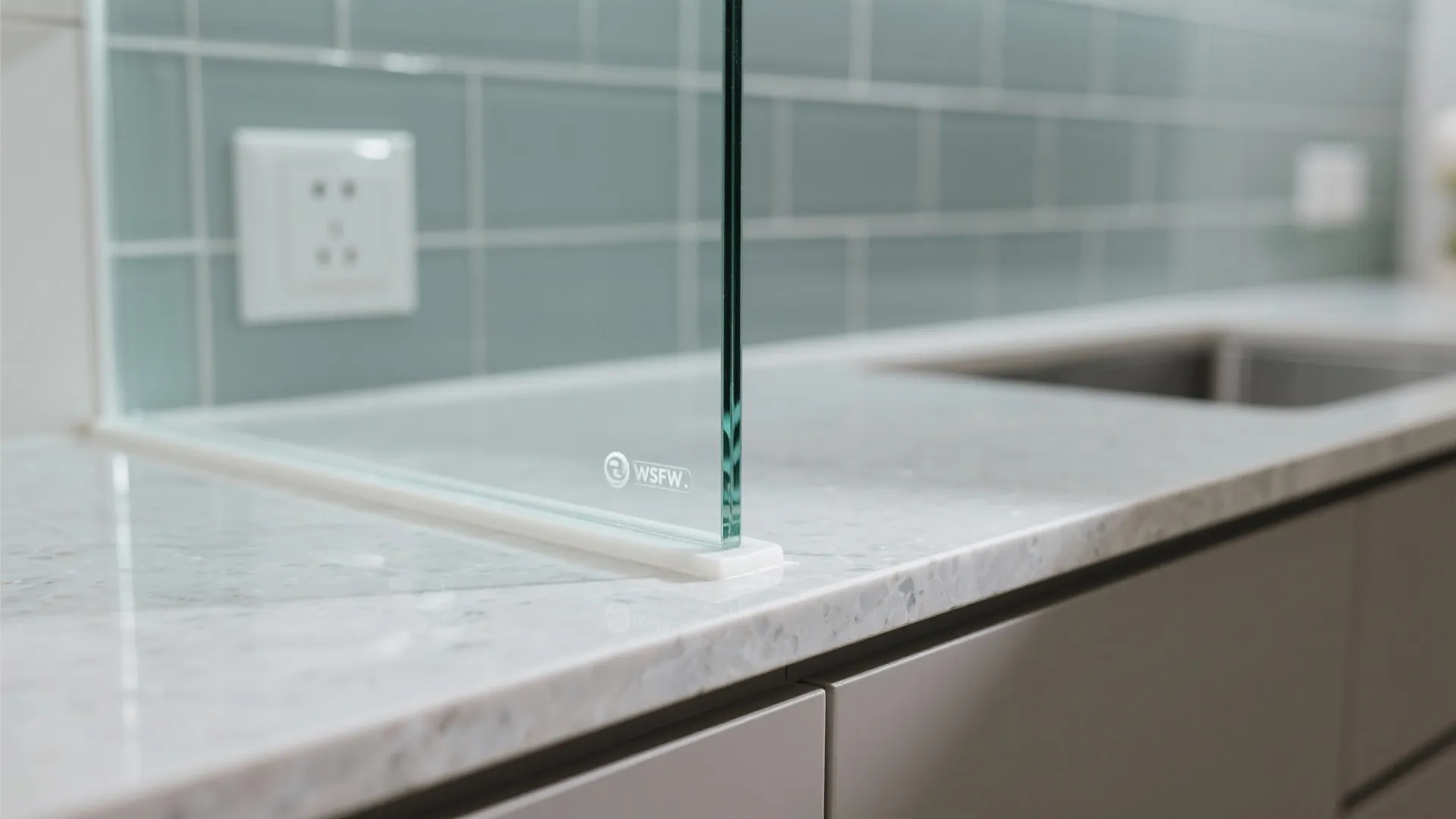 Glass Backsplash for Light and Easy Cleaning