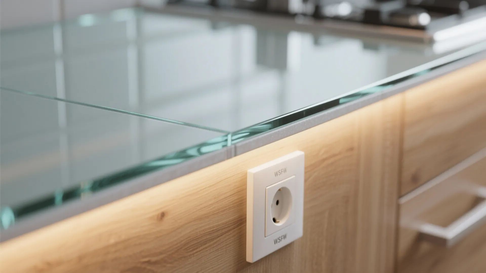 Glass Backsplash for Airy, Easy-to-Clean Style