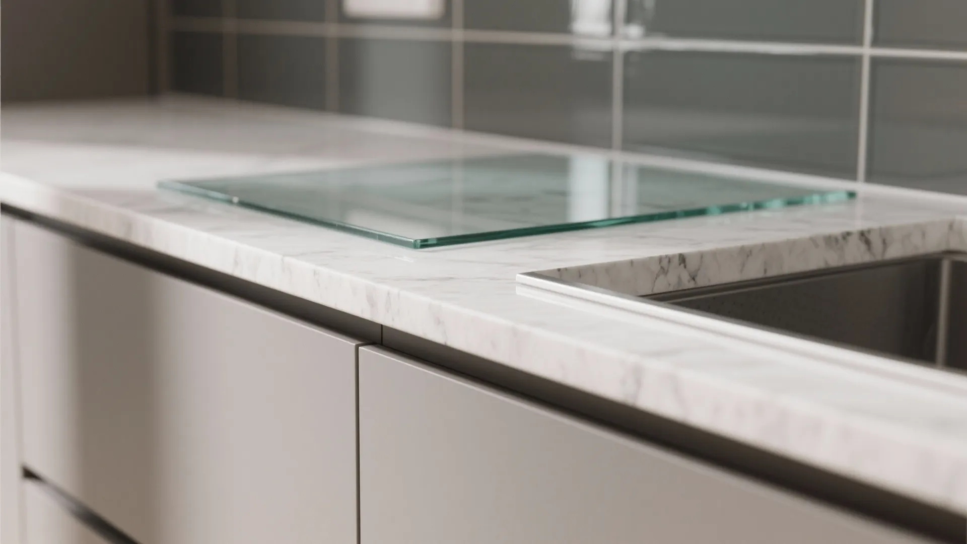 Glass Backsplash for Brightness