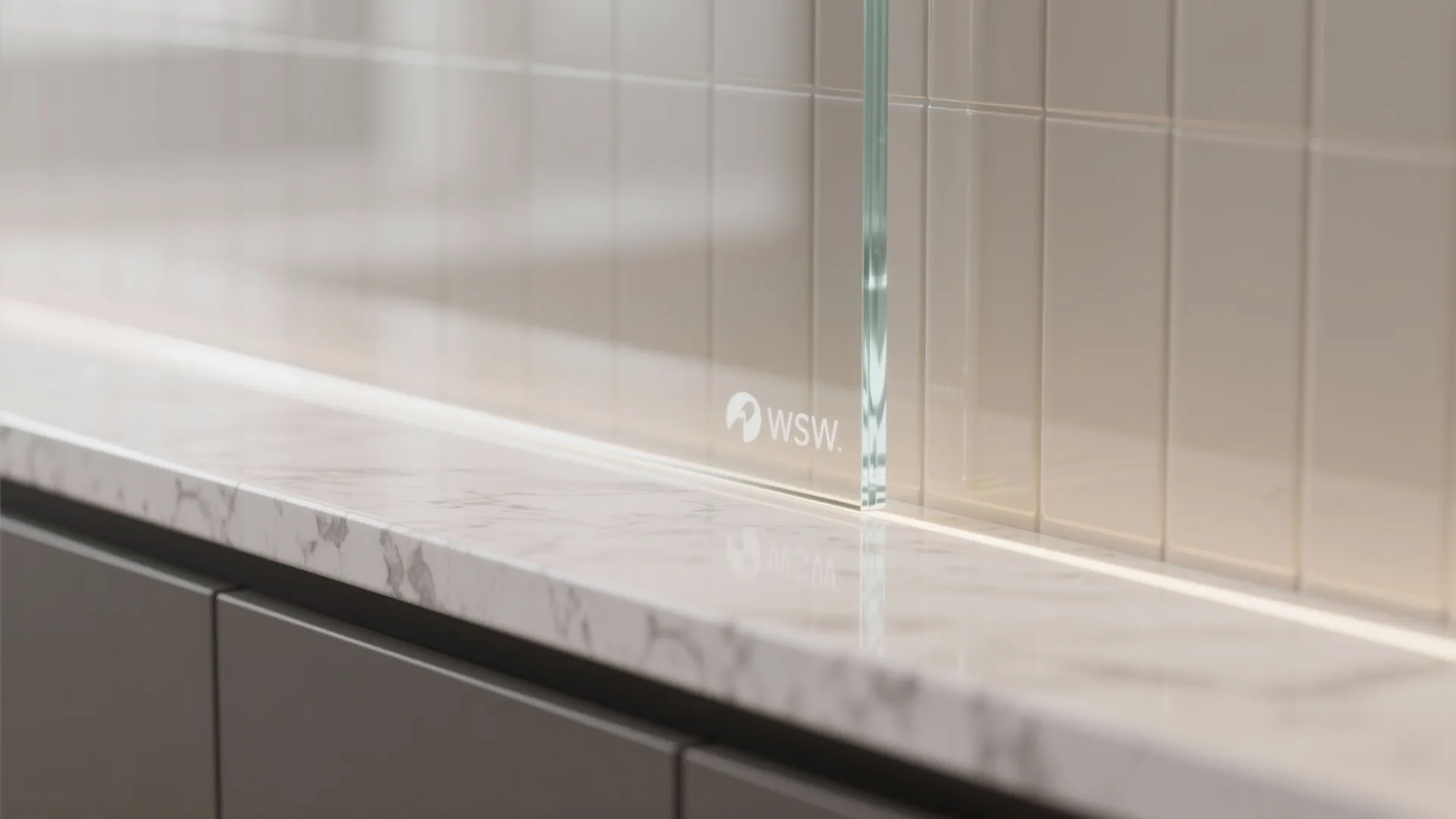 The Airy Magic of a Glass Backsplash