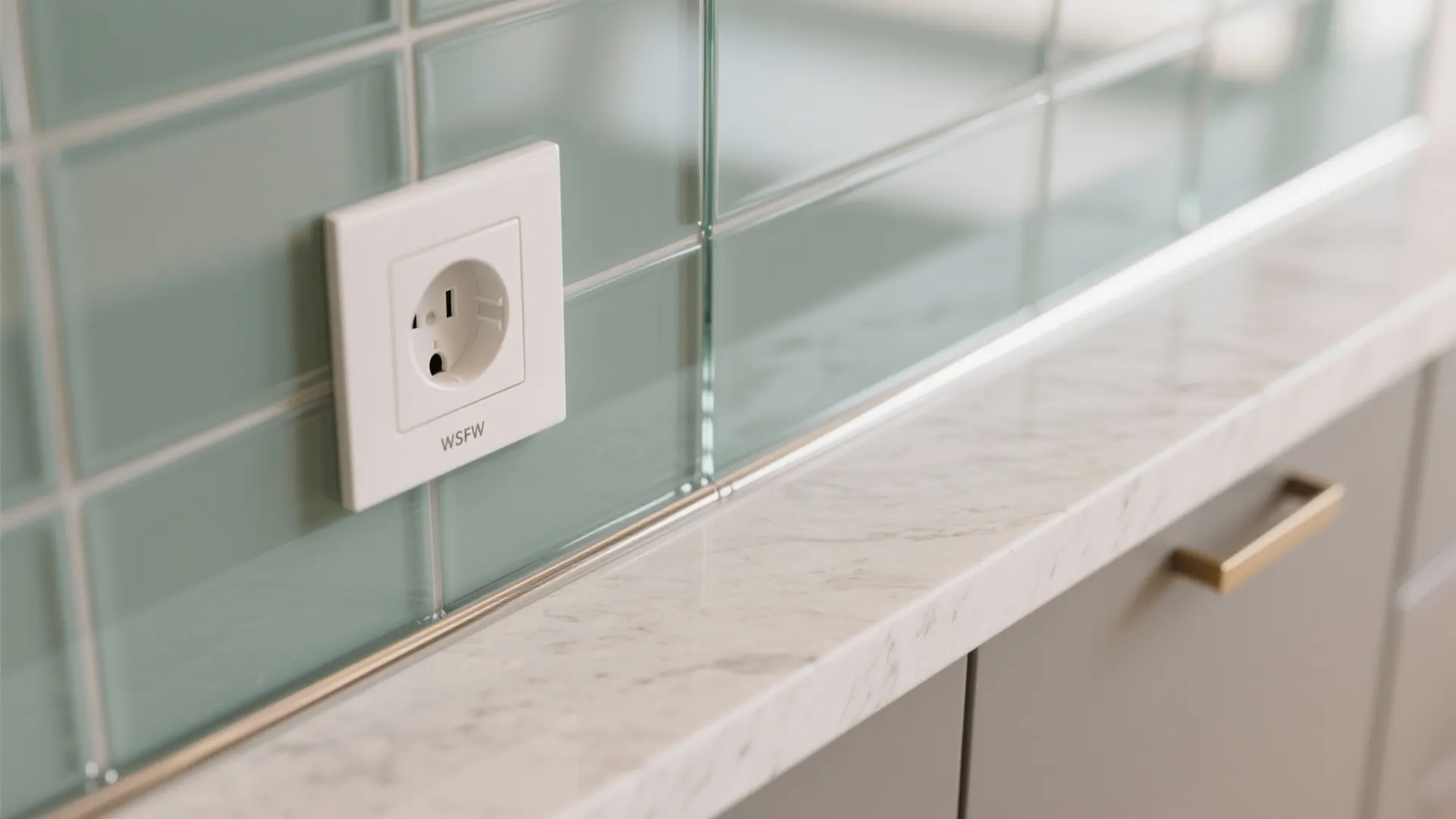 Glass Backsplash for Light and Easy Cleaning