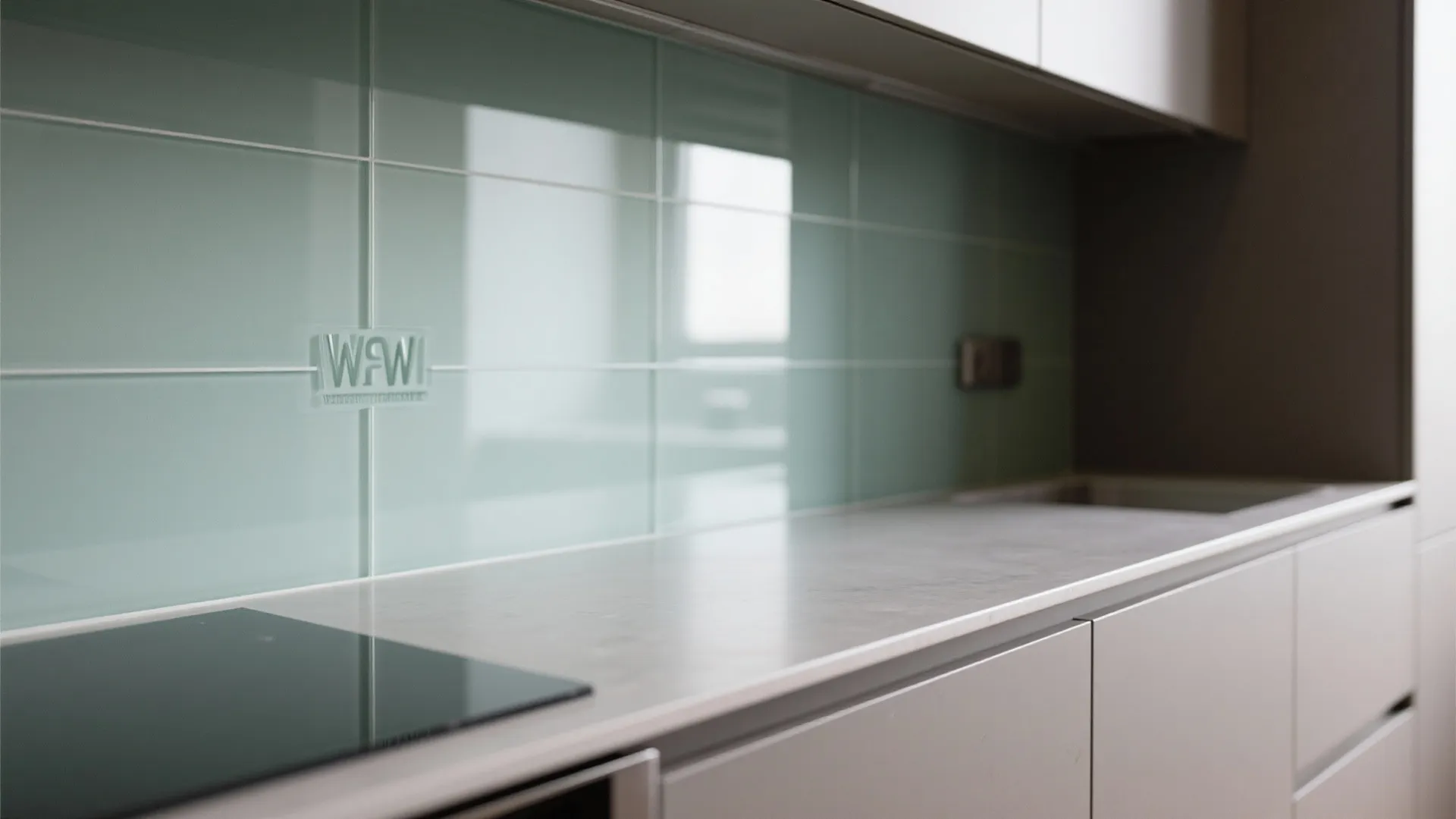 Glass Backsplash for Light and Depth