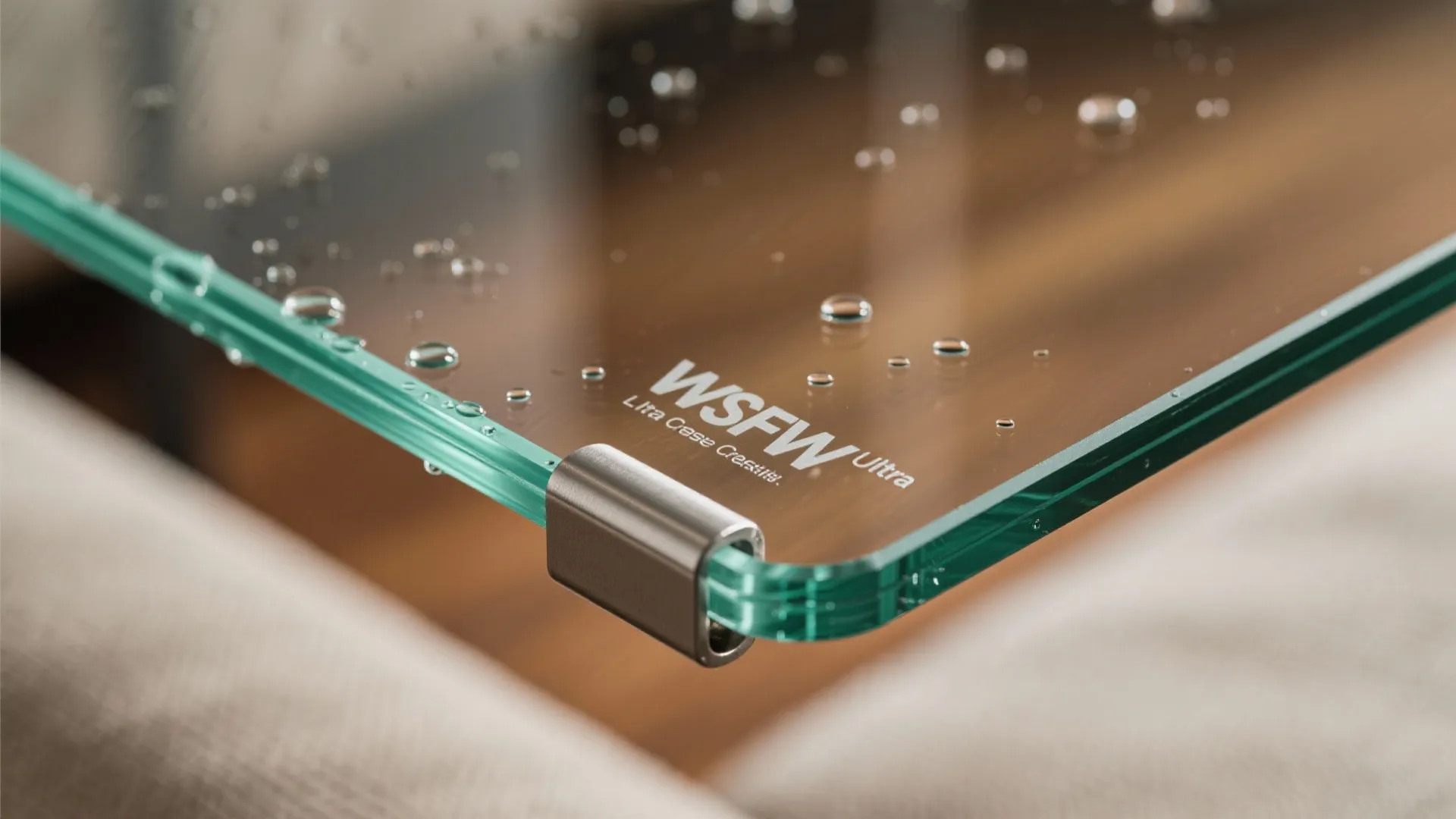 Frameless Glass Partition with Privacy Control