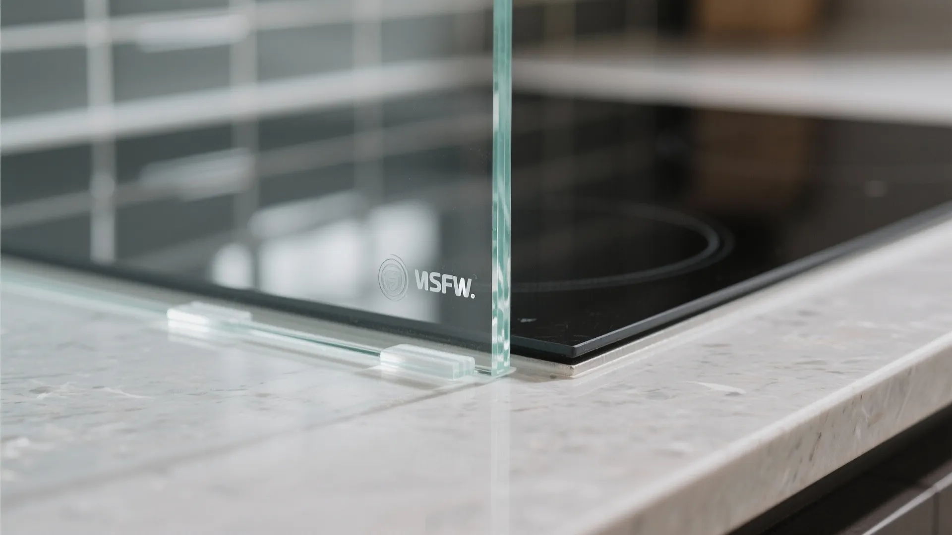 Glass Backsplash for Light and Easy Cleanup