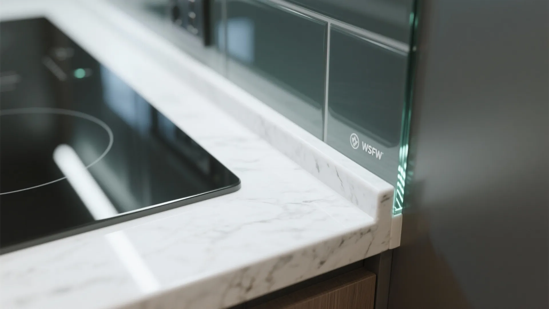 Glass backsplash for a brighter, easier kitchen