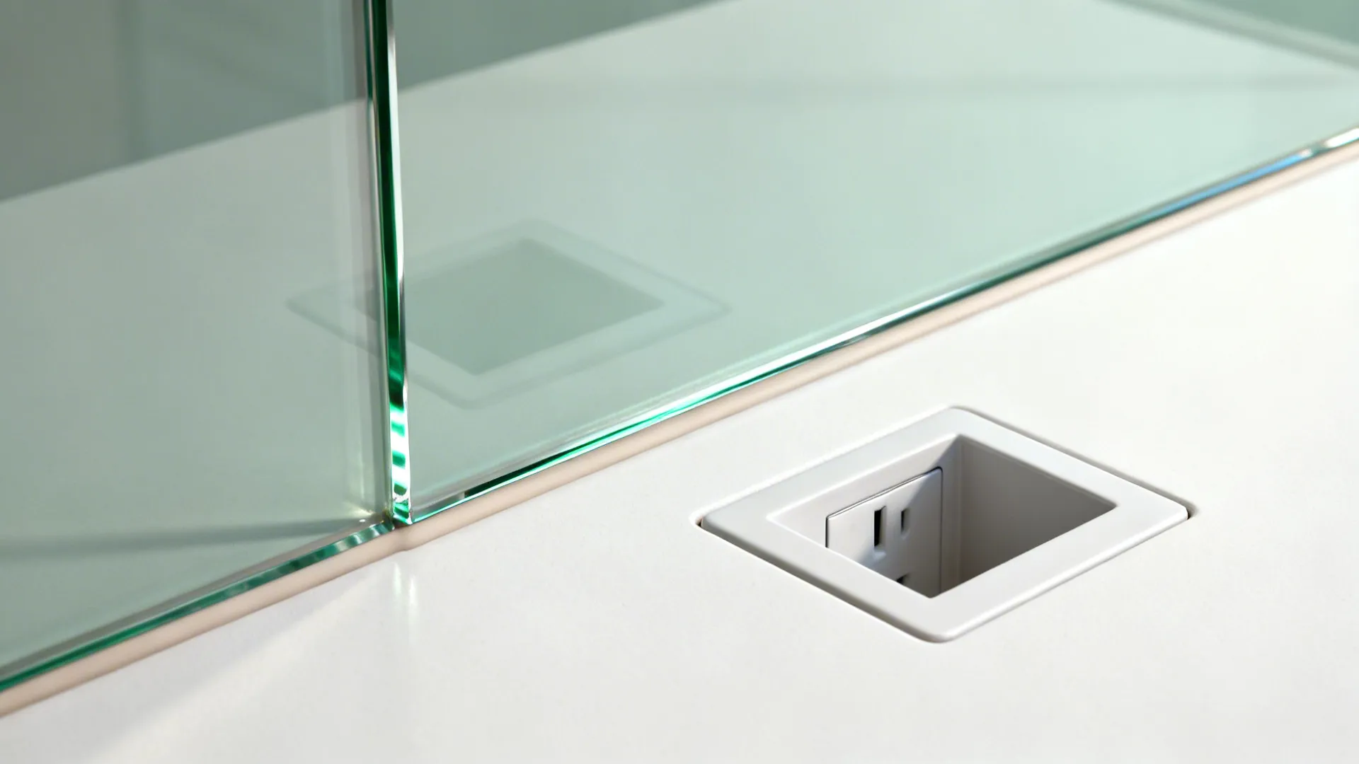 Glass Backsplash for Depth and Light