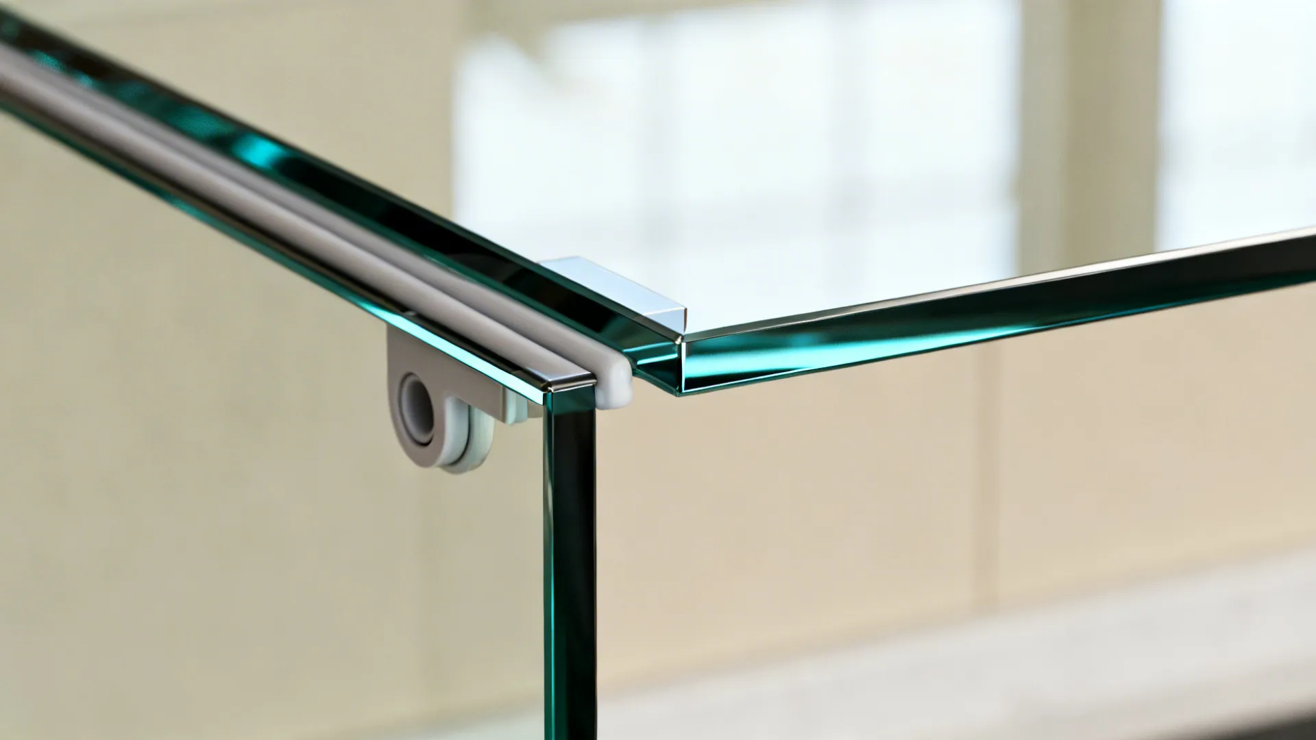 The airy impact of a glass backsplash