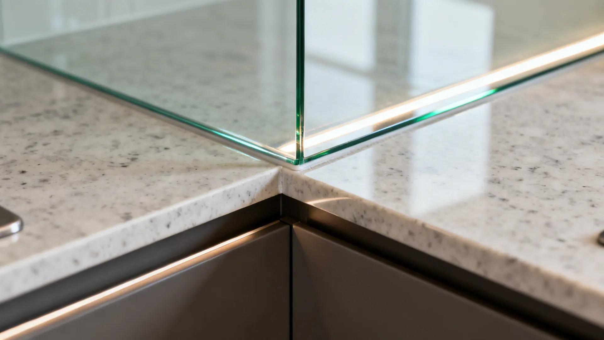 Glass Backsplash for Light and Easy Cleaning