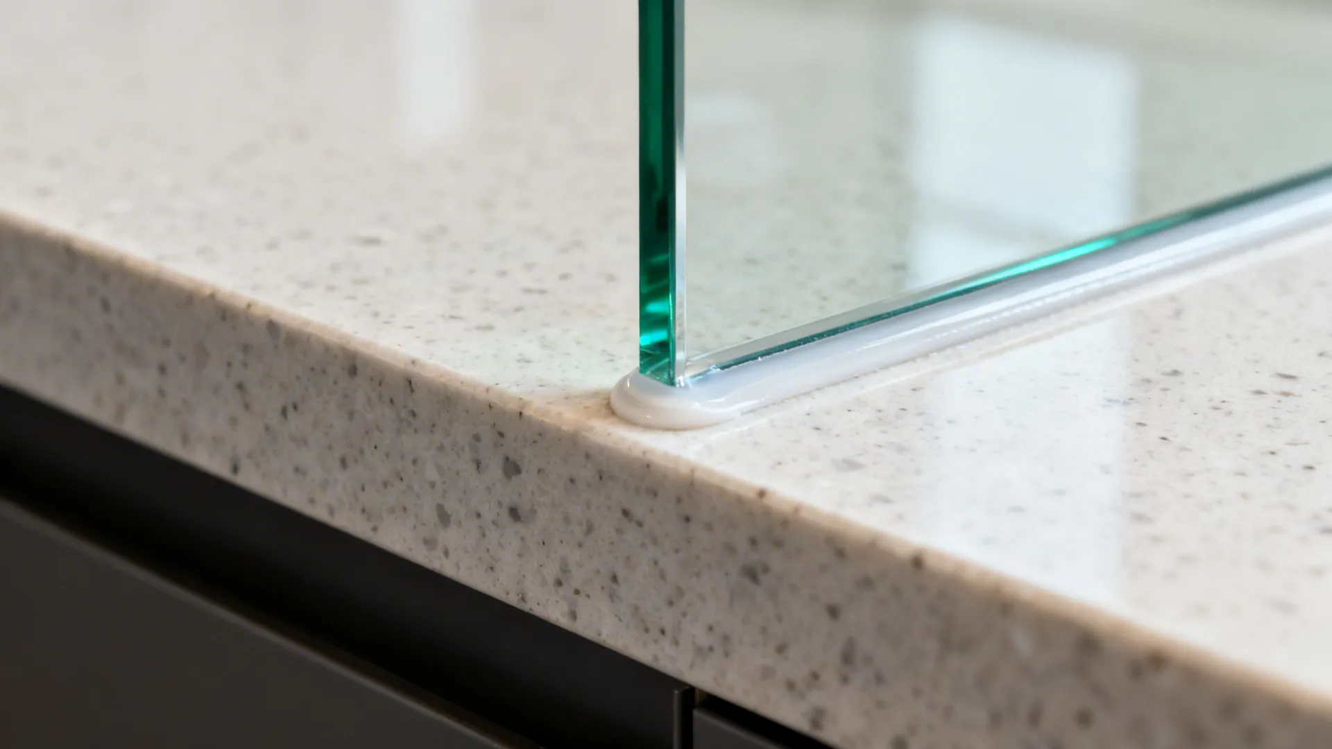 Translucent glass backsplash for brighter prep