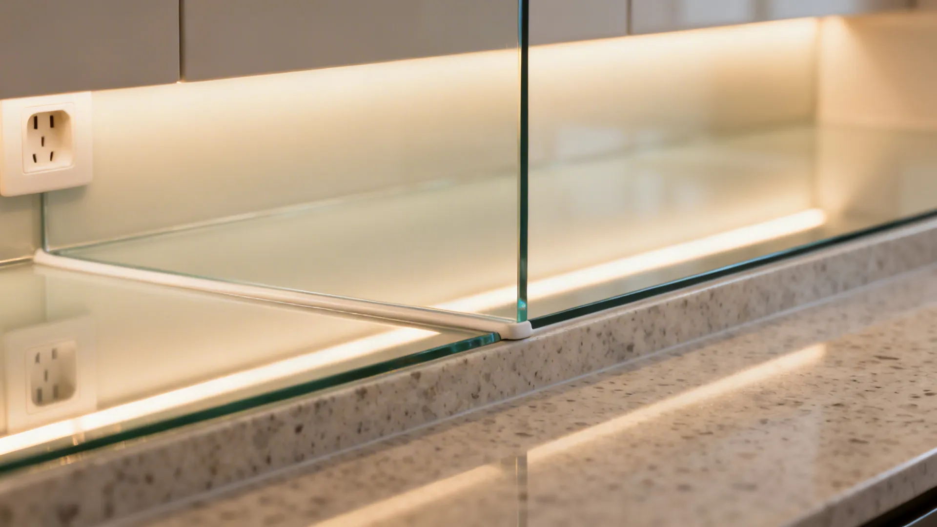 Glass Backsplash for Bright, Easy-Clean Surfaces