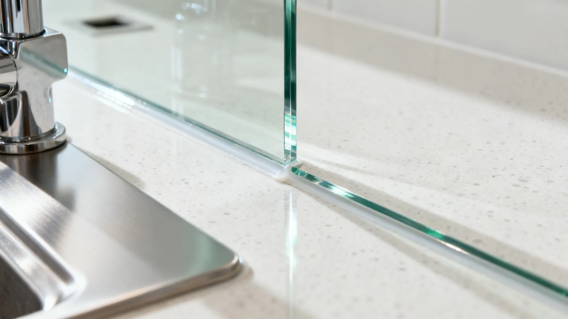 Glass Backsplash for Light and Air