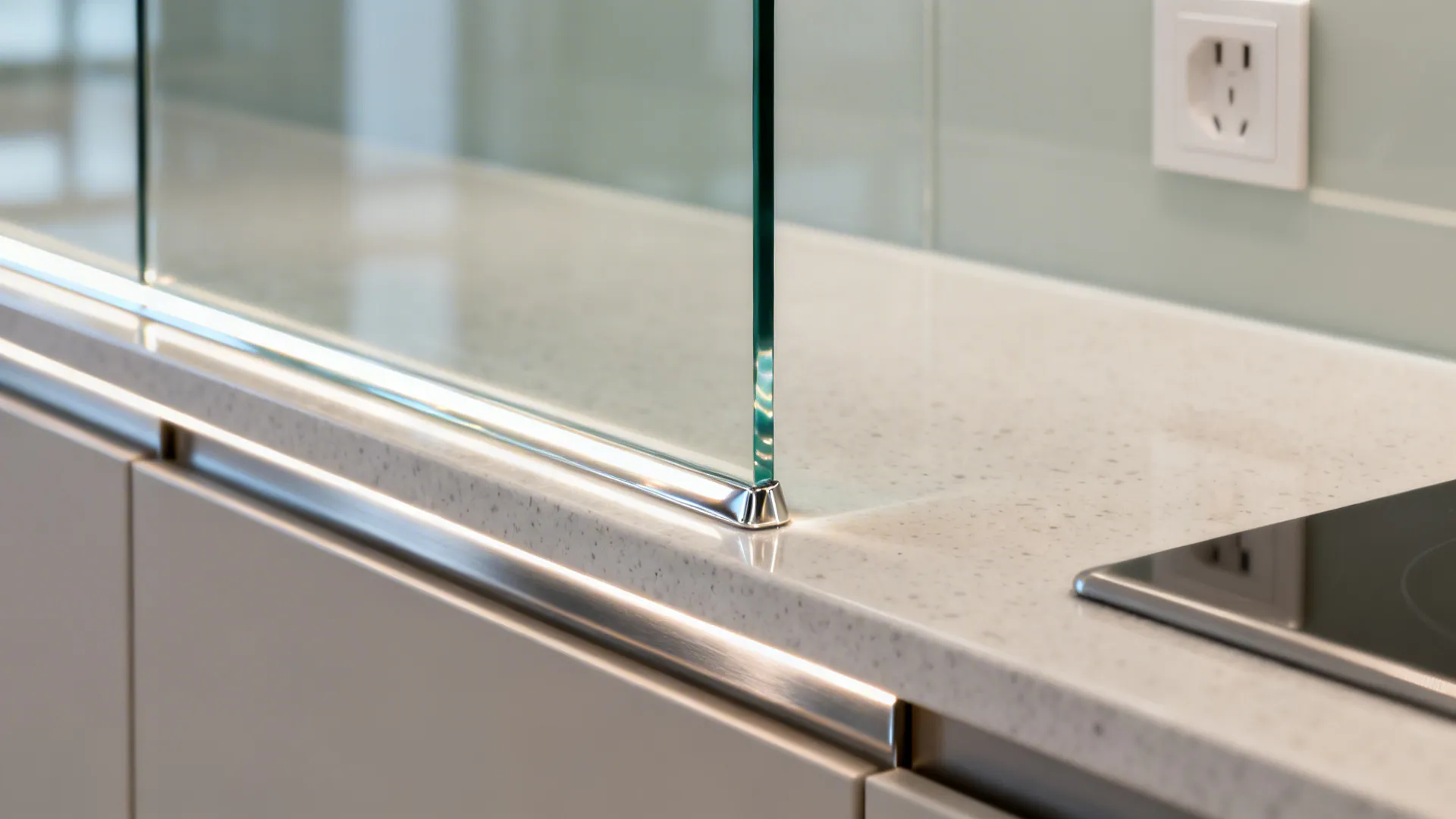 The Clarity of a Glass Backsplash