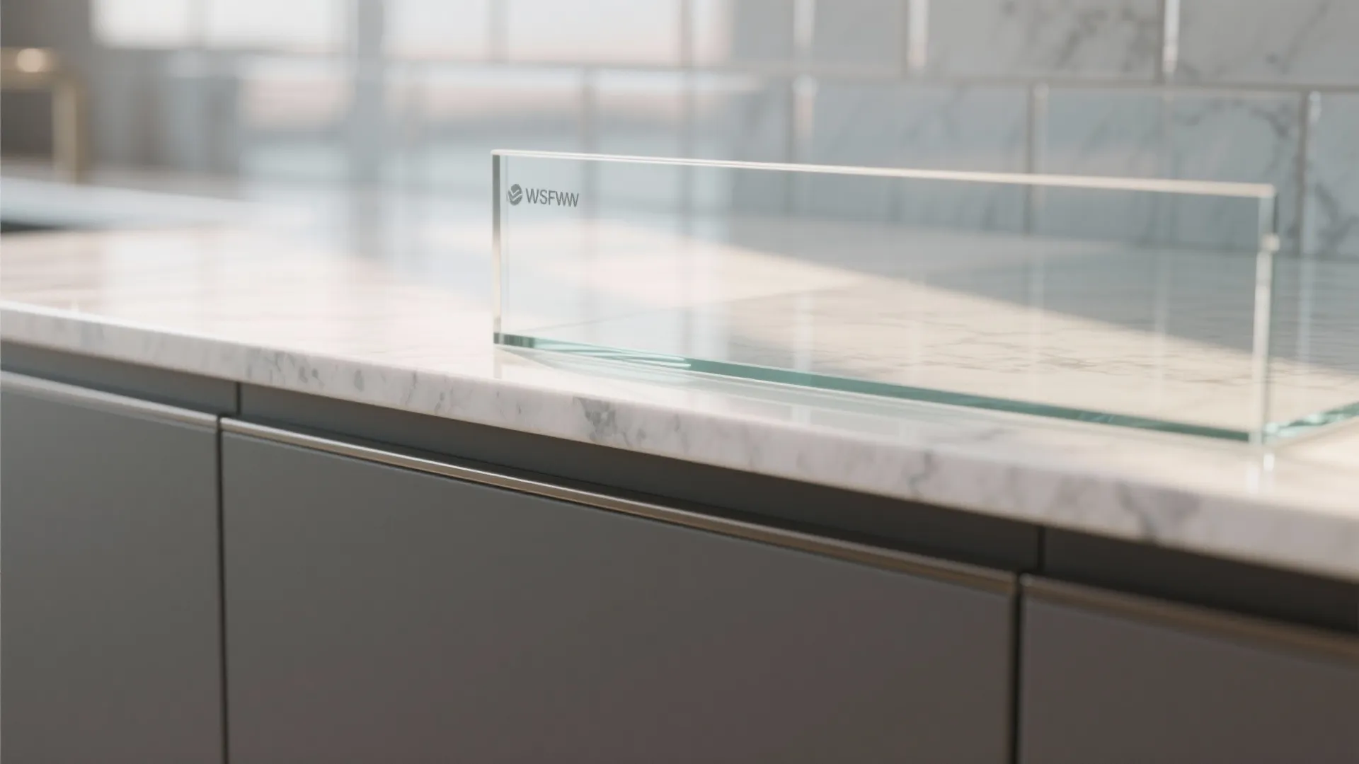 Glass Backsplash for Light, Depth, and Easy Cleaning