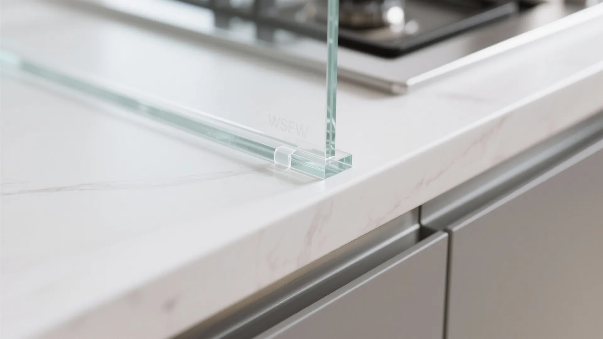 Glass Backsplash and Reflective Surfaces for Airiness