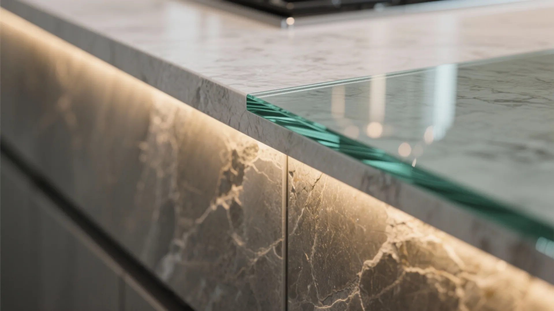 The Clarity of a Glass Backsplash