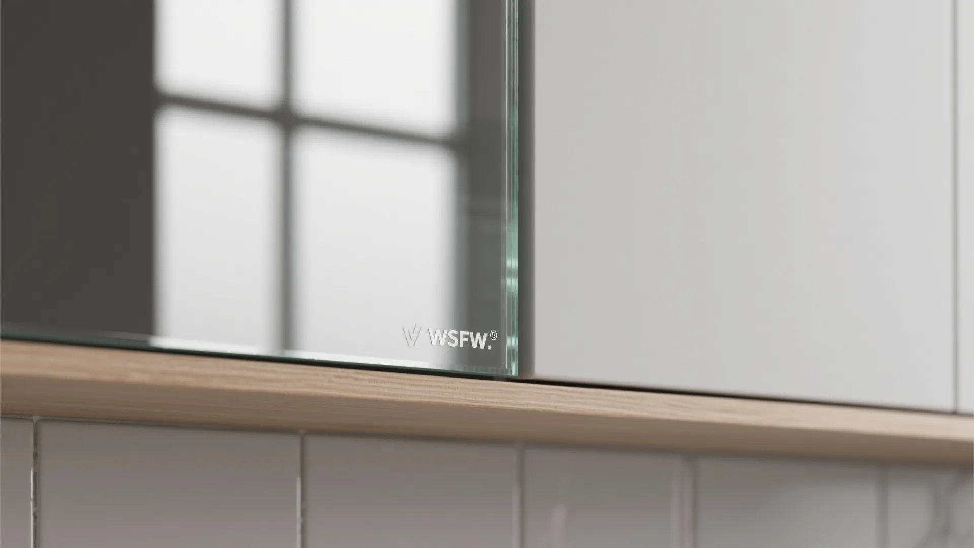 Glass backsplash for a brighter feel