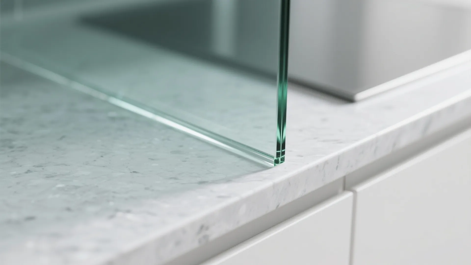 Glass Backsplash for Light and Depth