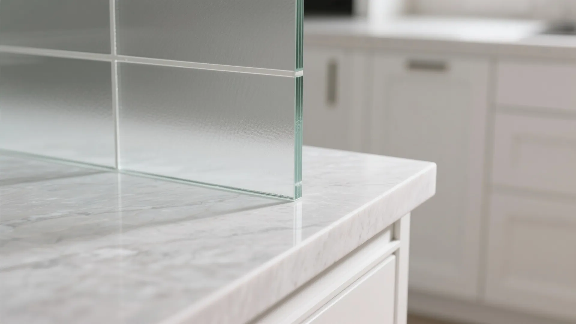 Glass Backsplash for Light and Cleanability