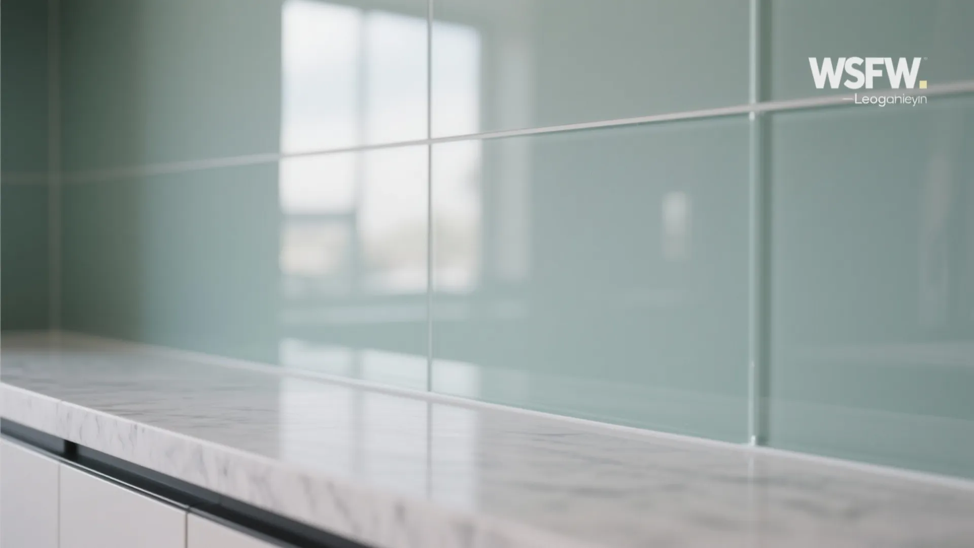 Glass backsplash for light and spill-proof clarity