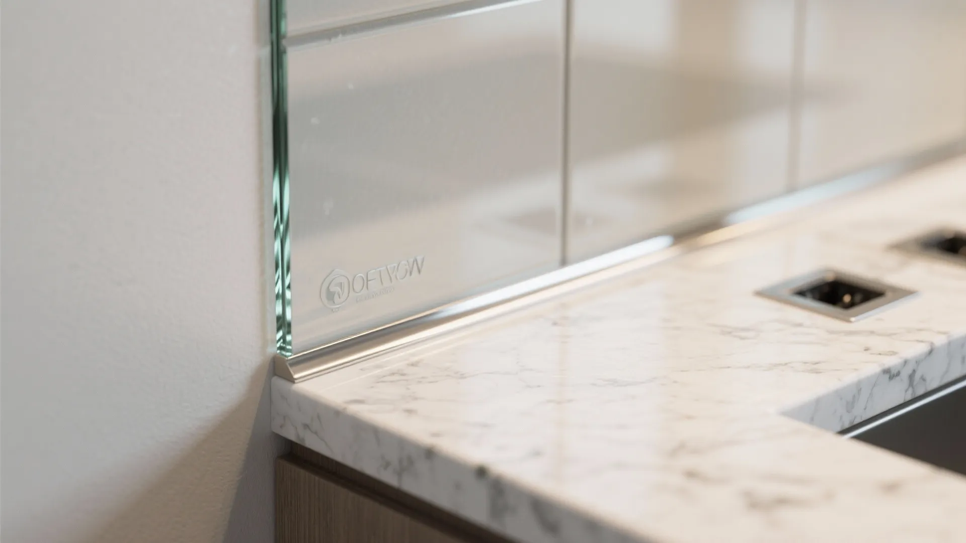 Glass Backsplash for Airy Light