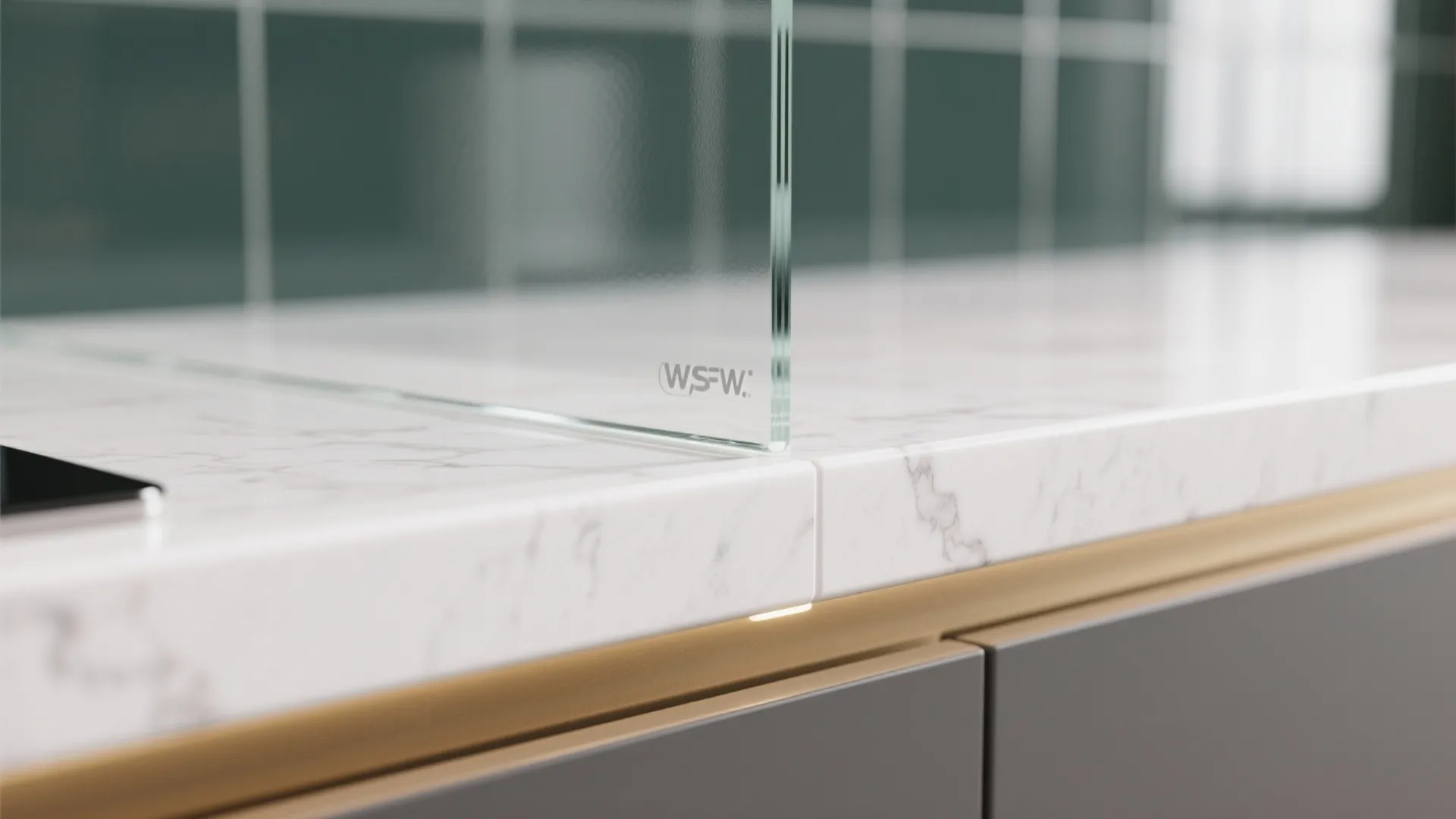 Glass Backsplash for Airy Light