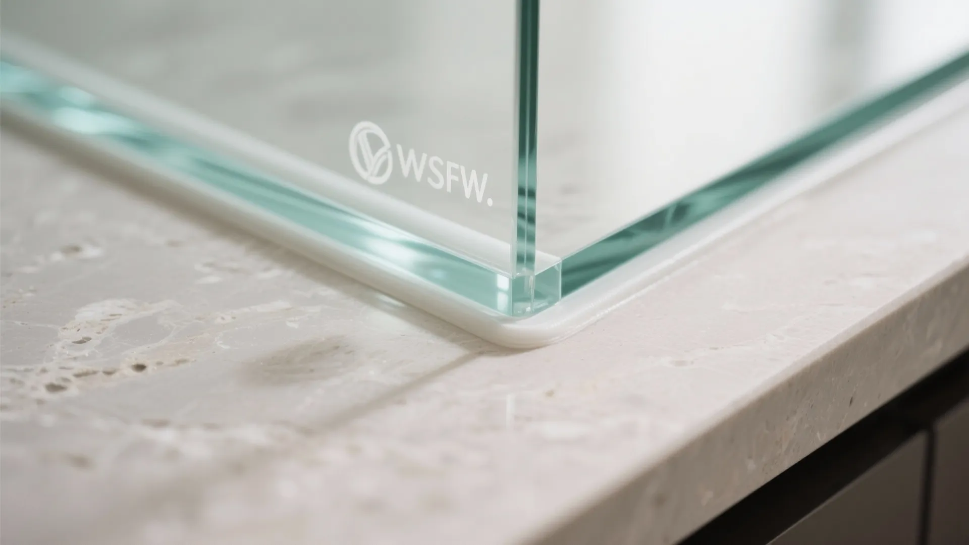 Glass Backsplash for Light and Depth