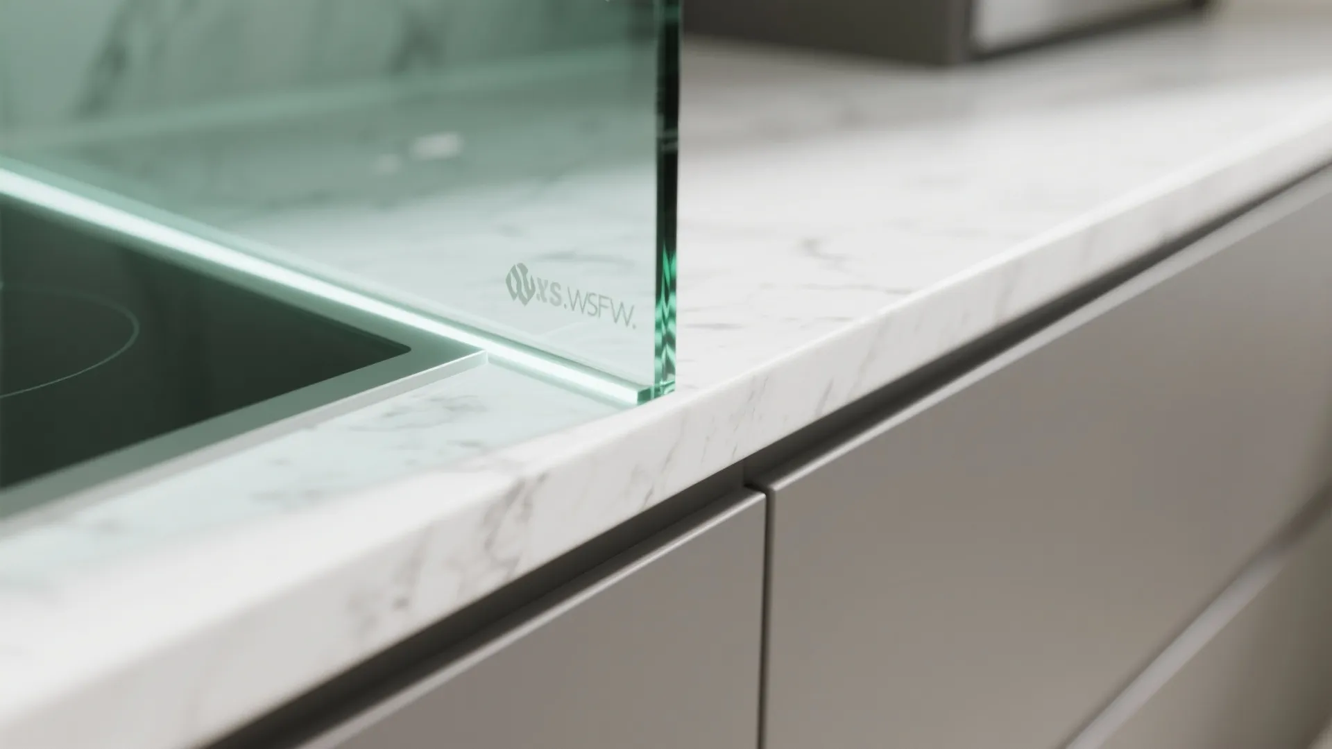 The Clarity of a Glass Backsplash