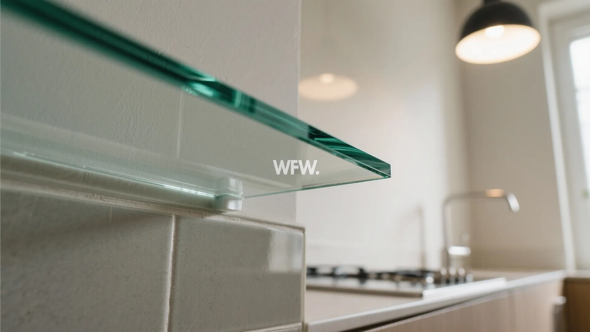 Glass Backsplash for Transparency and Light