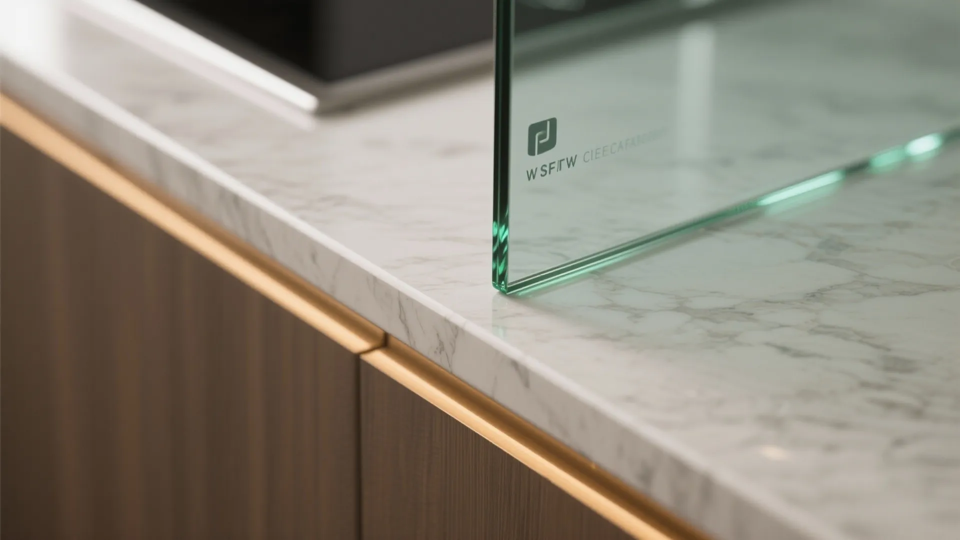 Glass Backsplash for Light and Clarity