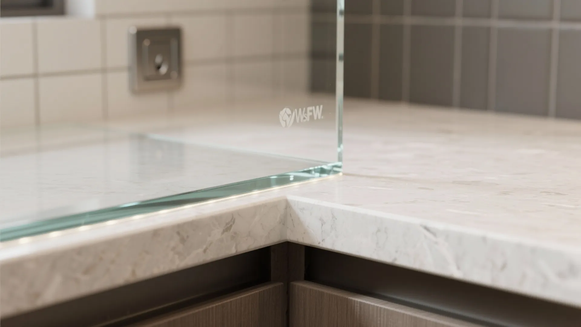 Glass Backsplash for Light and Depth