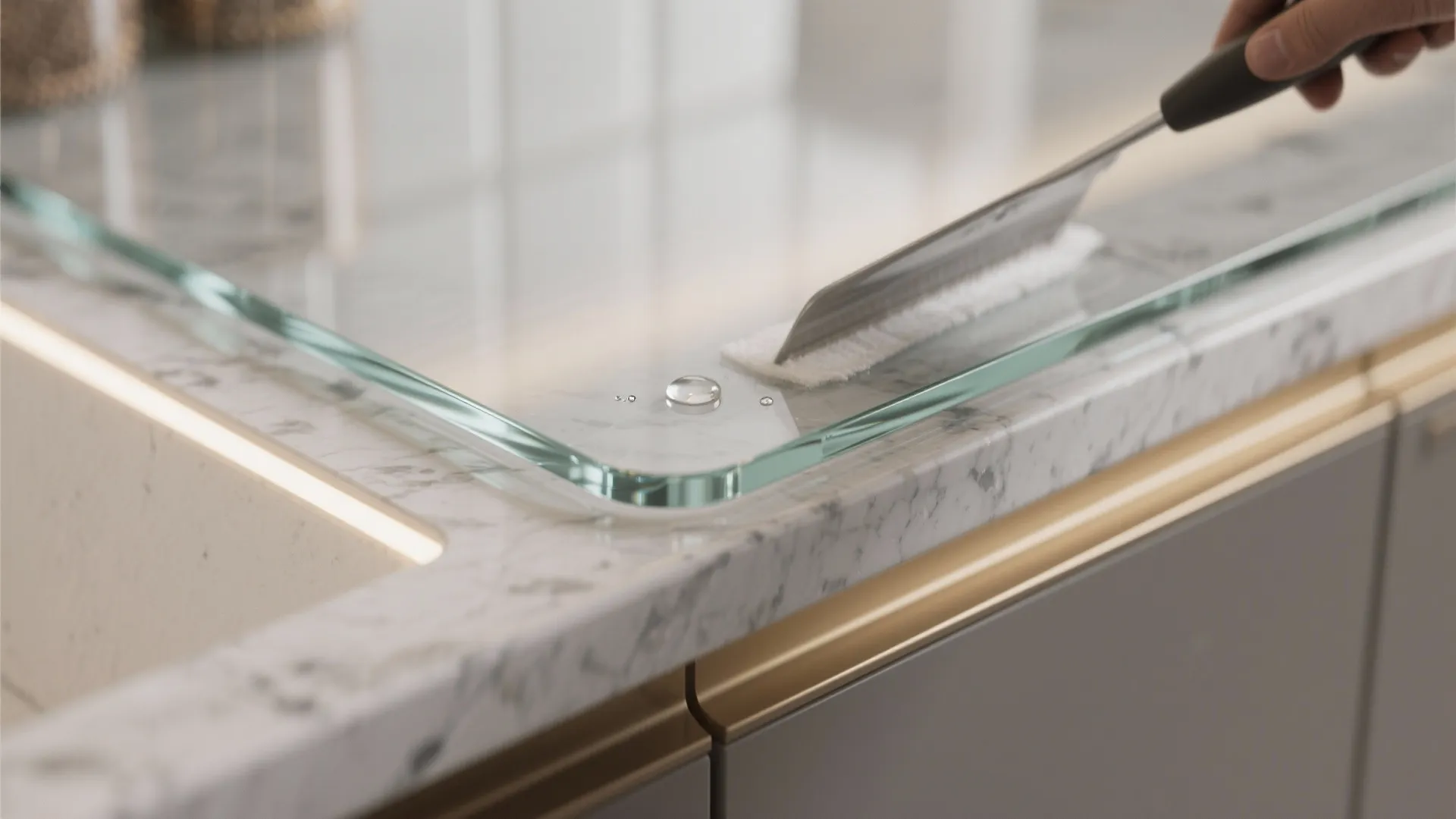 The Lightness of a Glass Backsplash