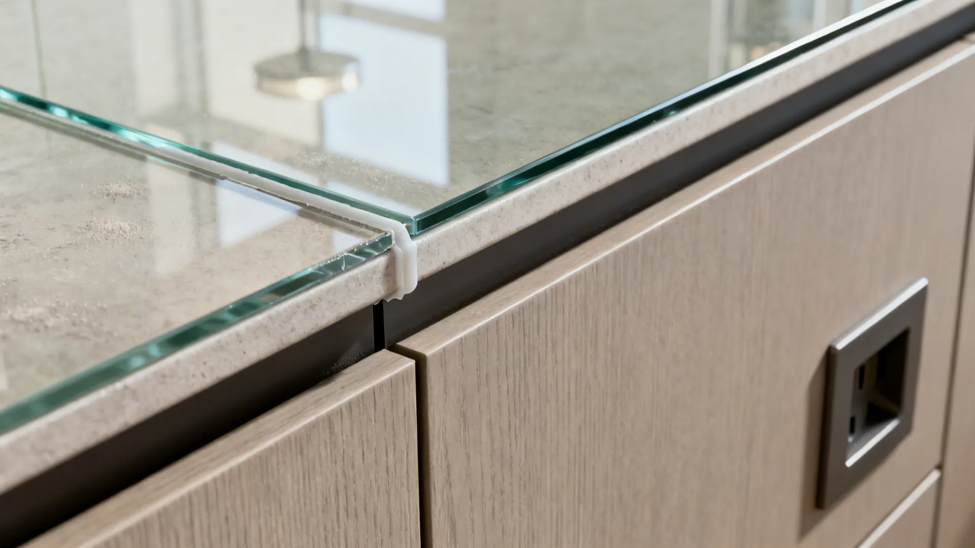 Glass Backsplash for Light and Hygiene